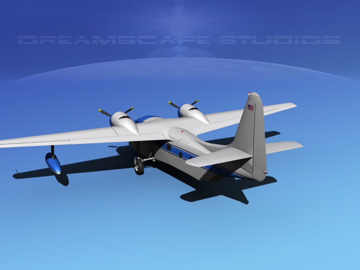 Grumman G-73 Mallard V04 3D model_7