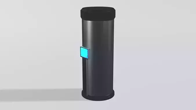 SciFi Laboratory Large Containment Unit Low-poly 3D model