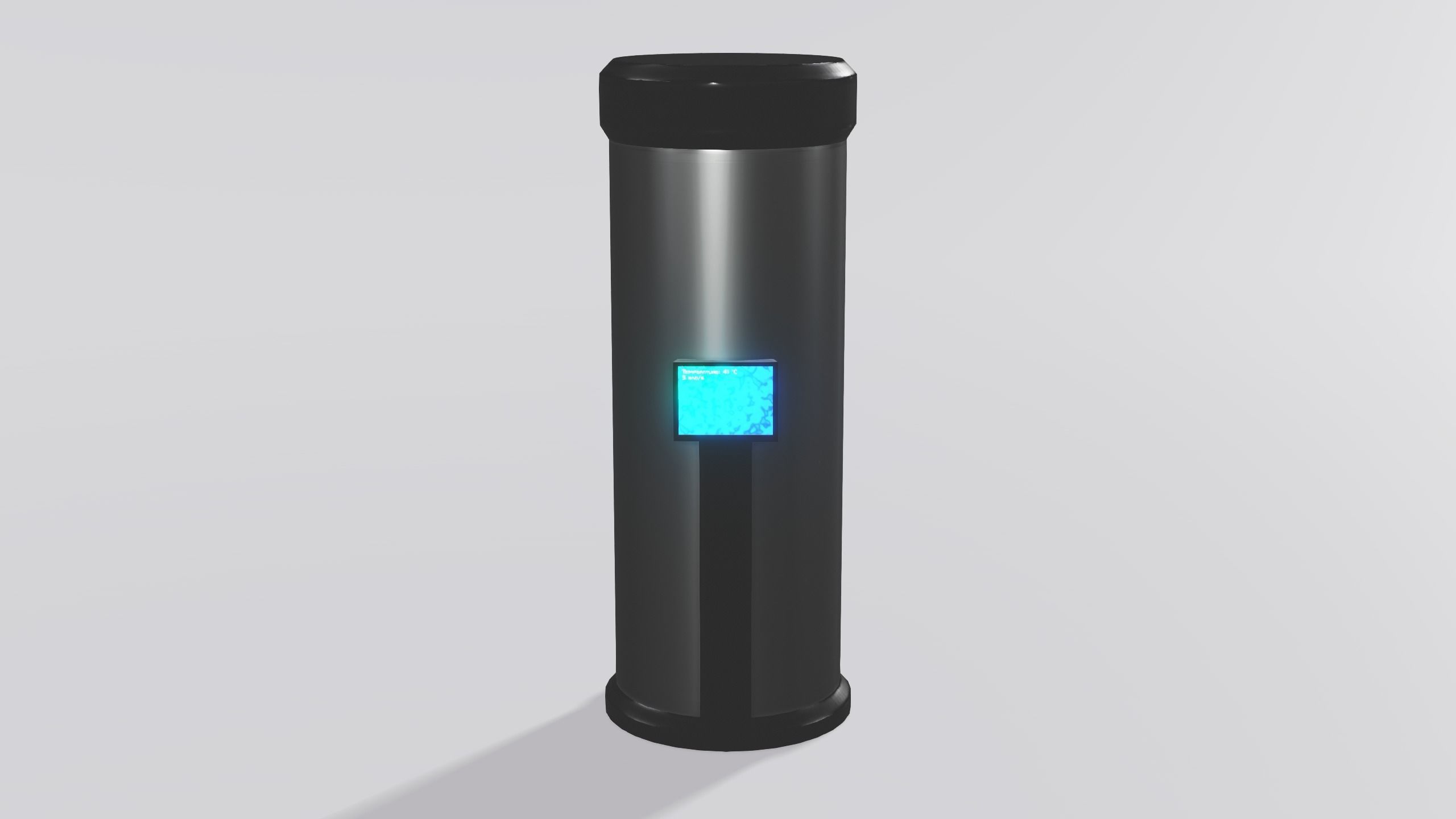 SciFi Laboratory Large Containment Unit Low-poly 3D model_3