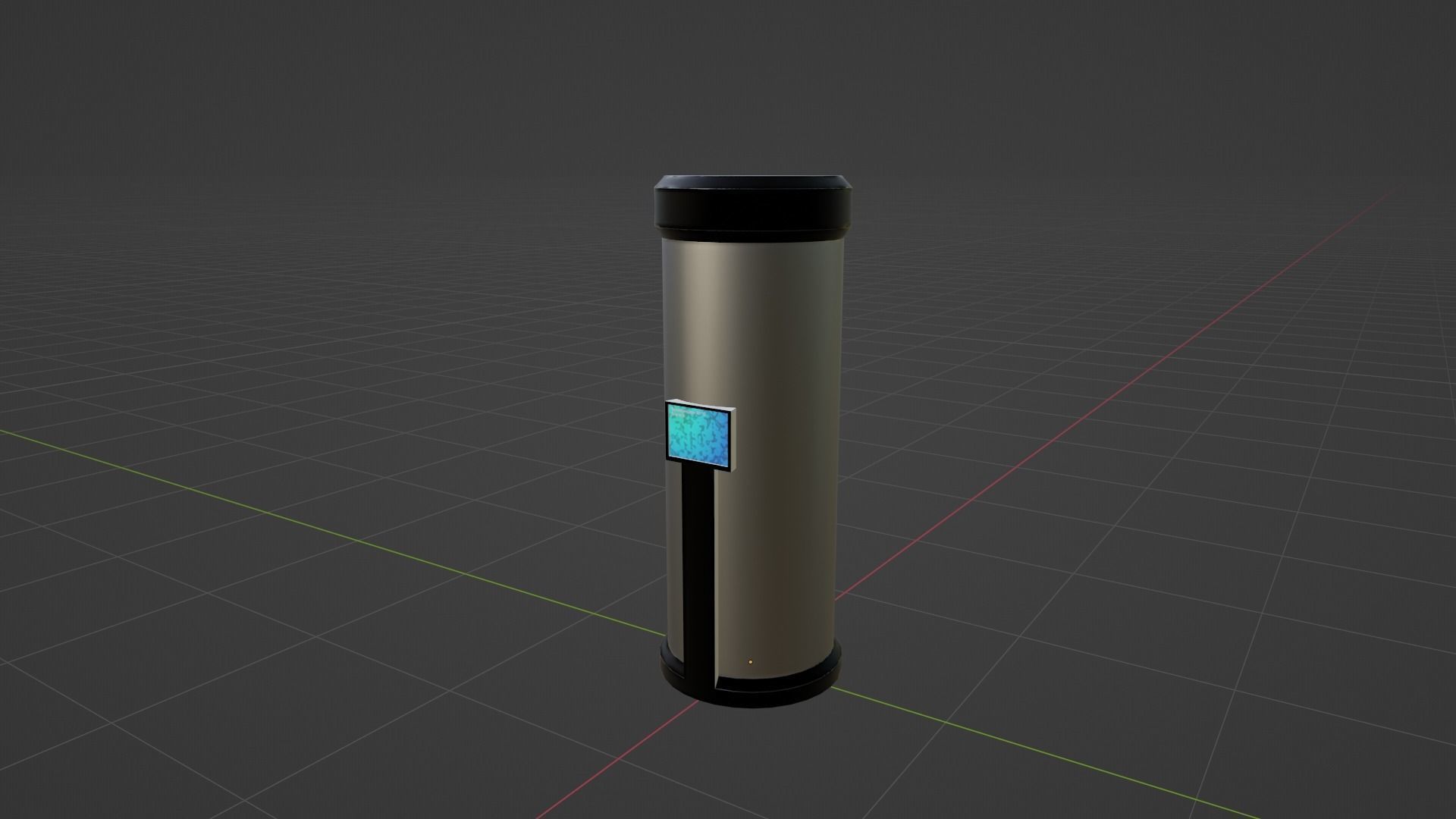 SciFi Laboratory Large Containment Unit Low-poly 3D model_4