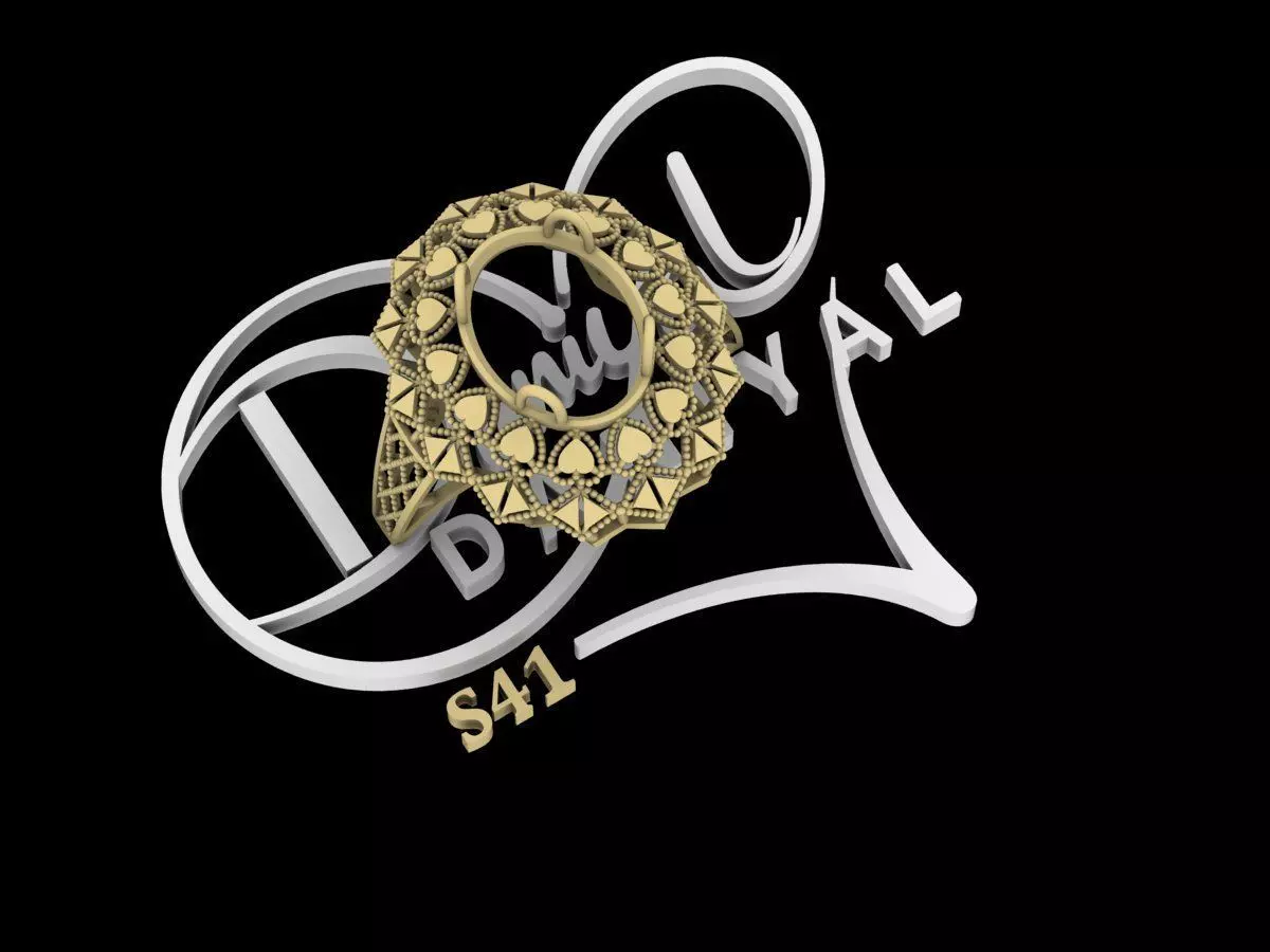 Simple Ladies Ring Latest Design 3D print model