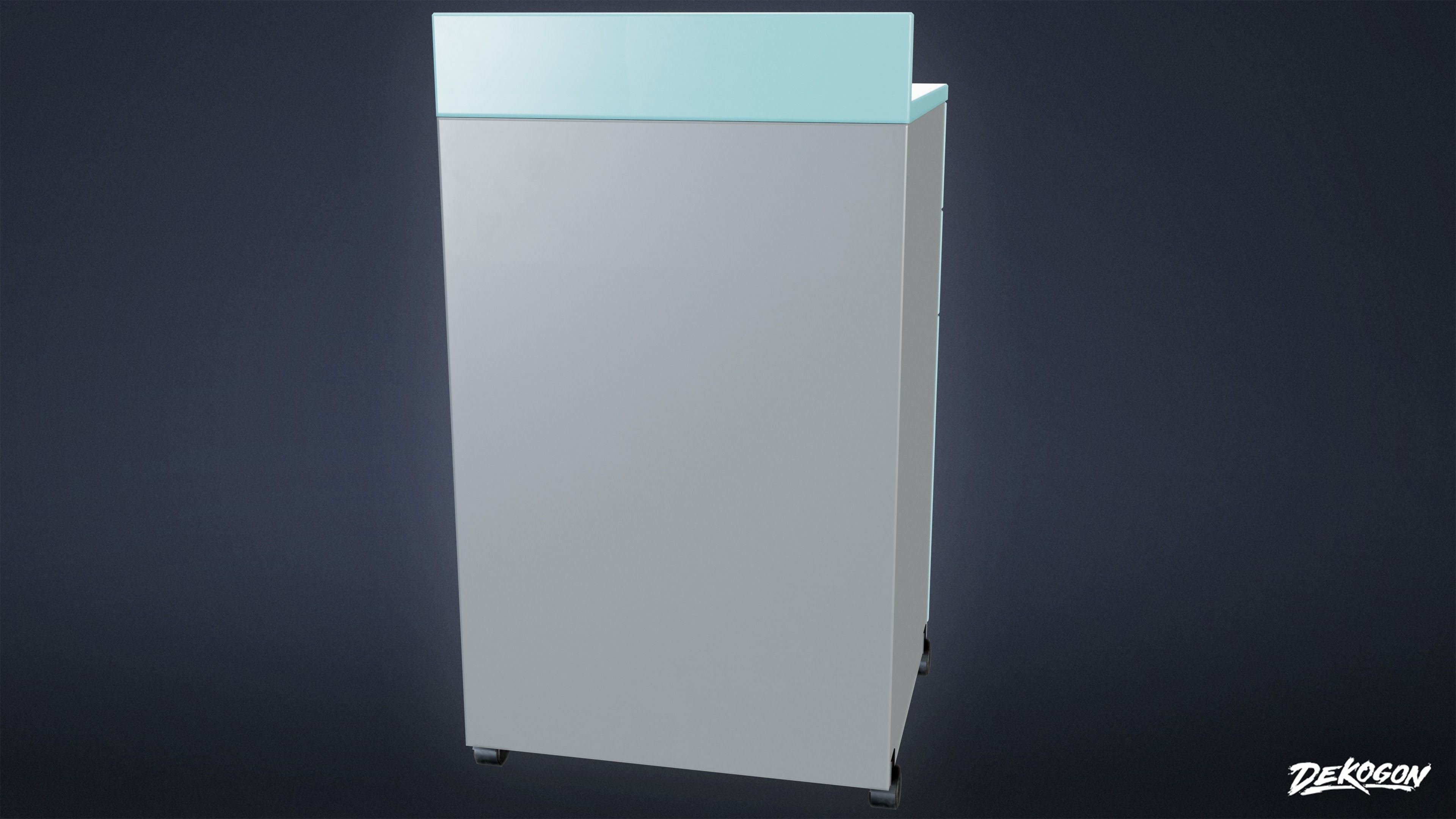 HOSPITAL - Drawer 01 - LOW POLY Low-poly 3D model_3