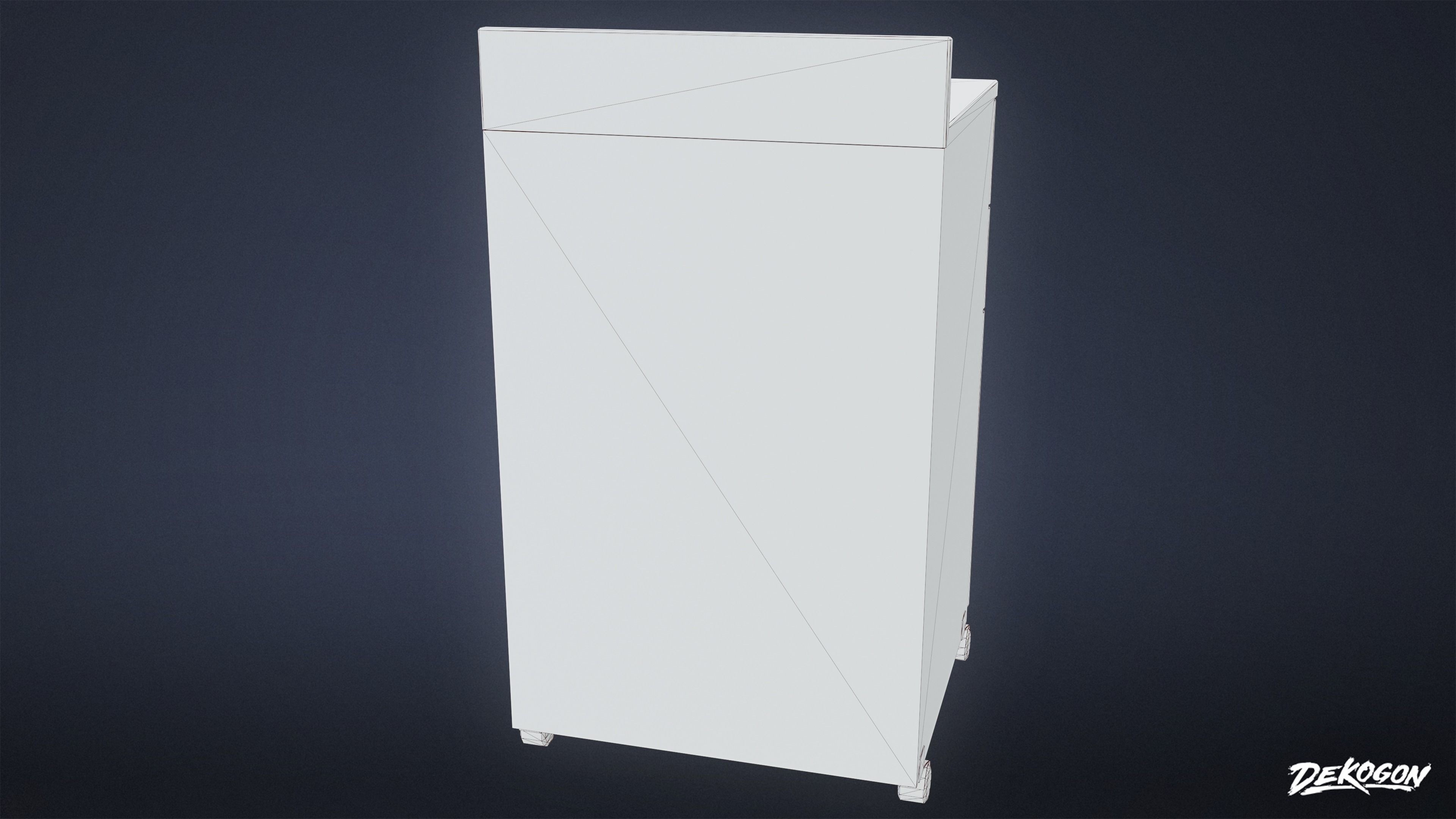 HOSPITAL - Drawer 01 - LOW POLY Low-poly 3D model_9