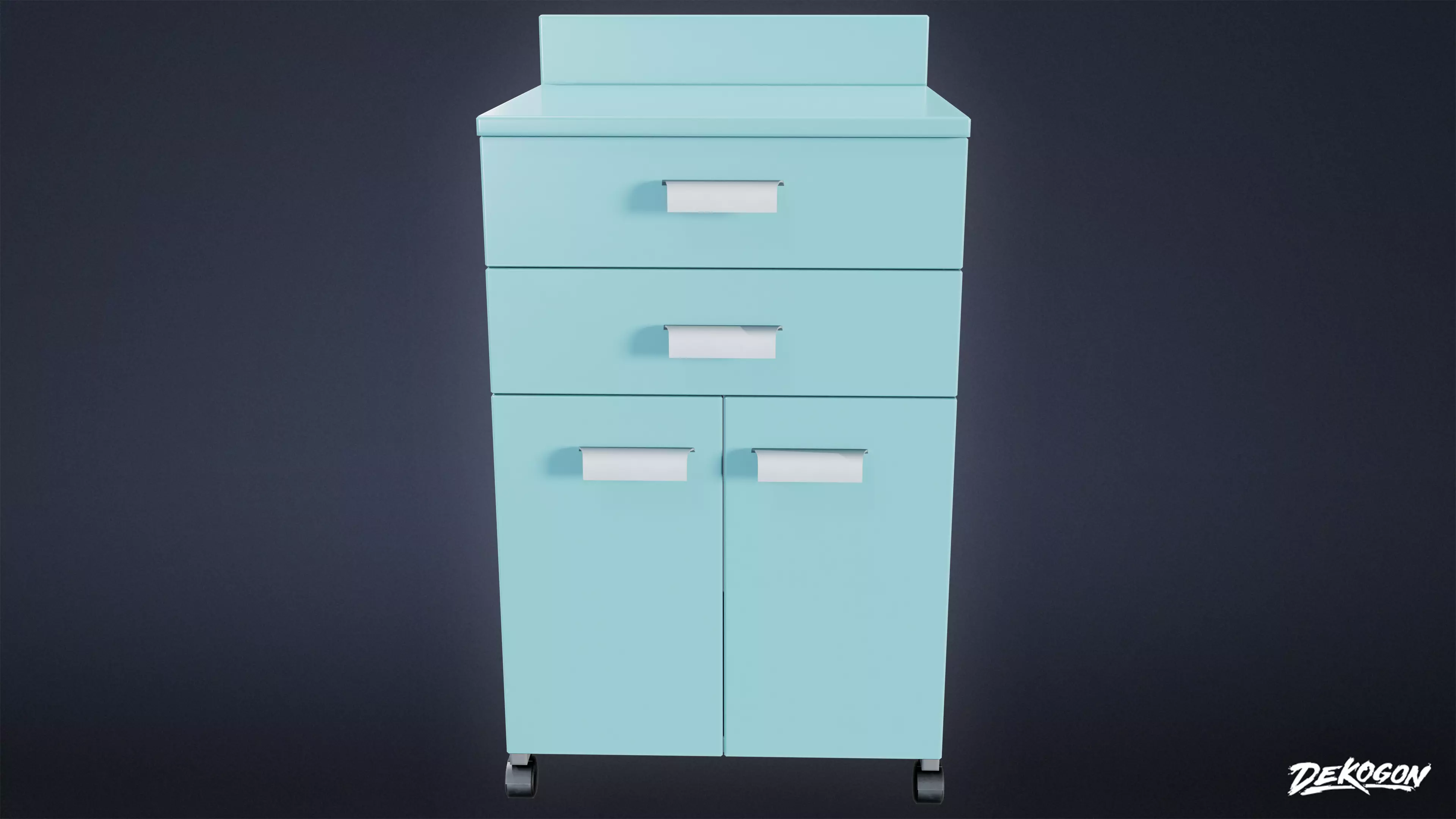 HOSPITAL - Drawer 01 - LOW POLY Low-poly 3D model_0