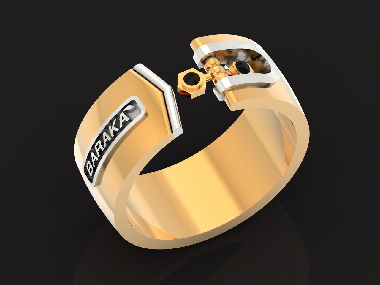 Man Ring Baraka 1259 3D print model_15