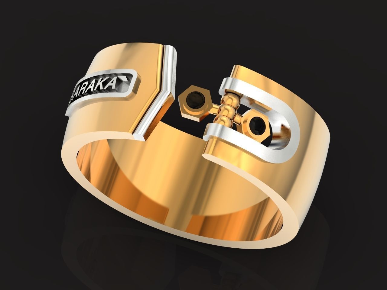 Man Ring Baraka 1259 3D print model_13