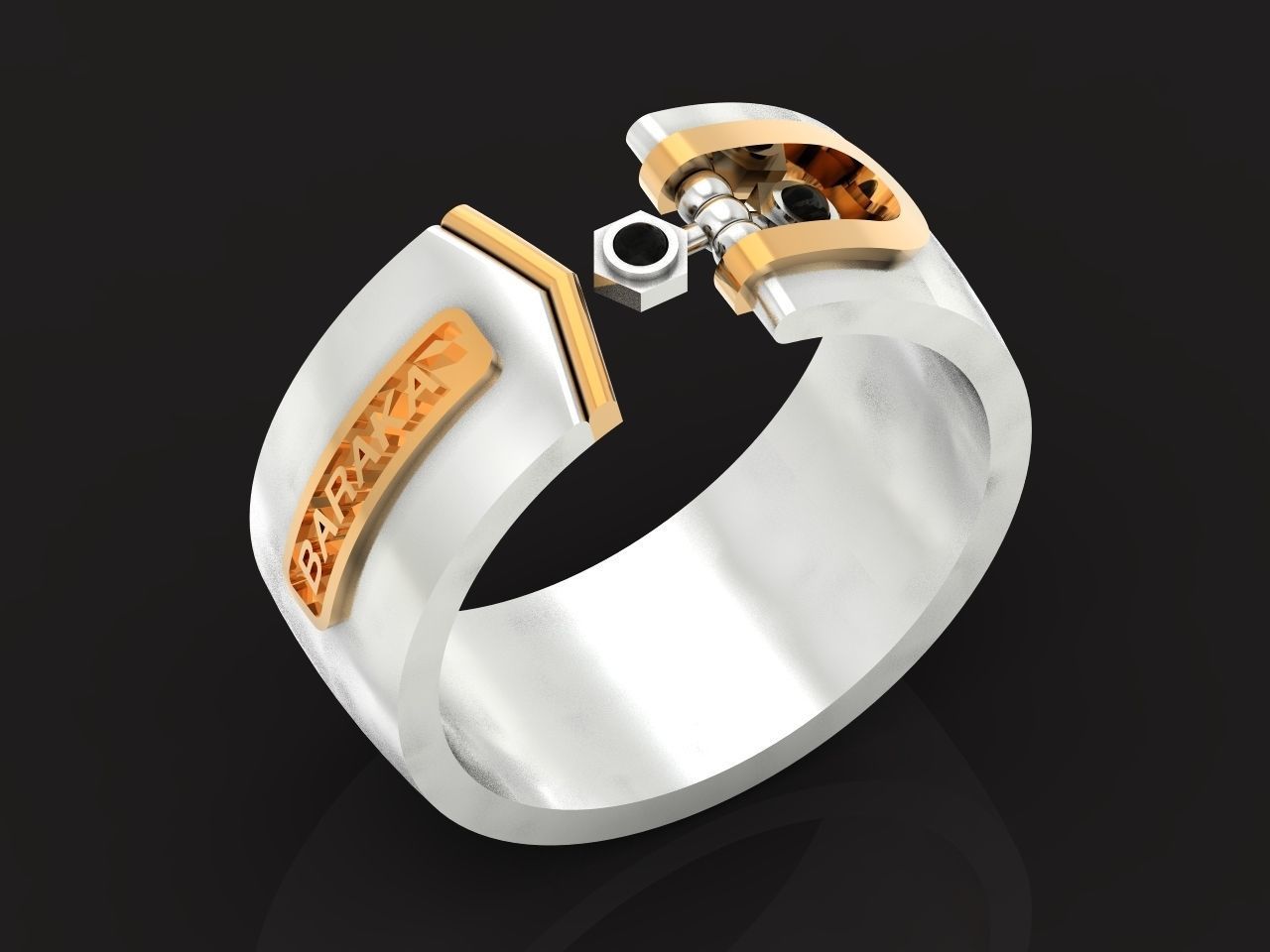 Man Ring Baraka 1259 3D print model_20