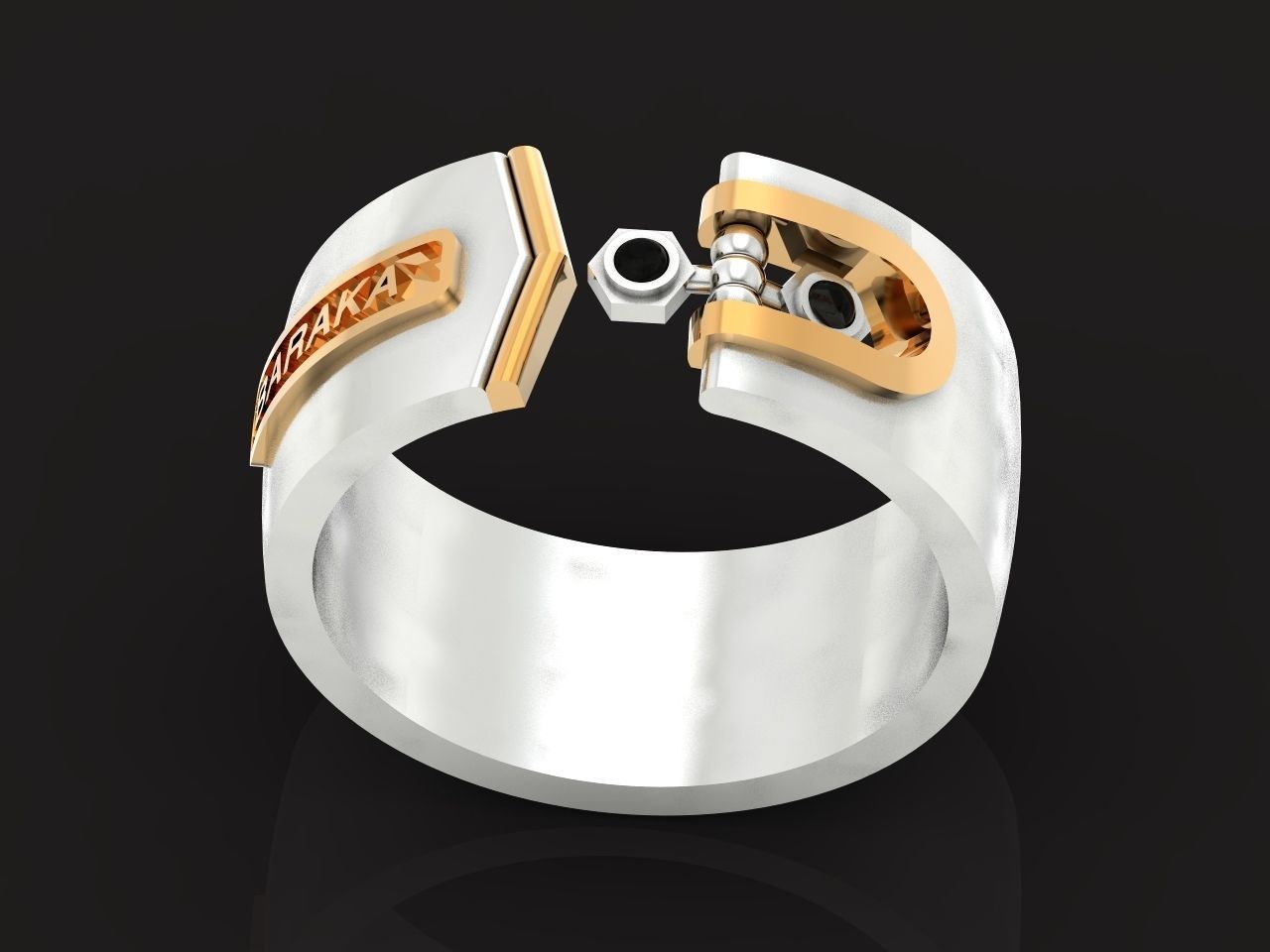 Man Ring Baraka 1259 3D print model_35