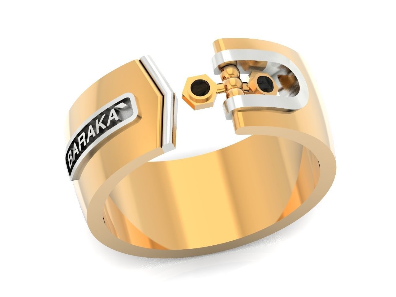 Man Ring Baraka 1259 3D print model_24