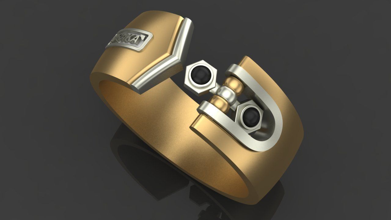 Man Ring Baraka 1259 3D print model_2