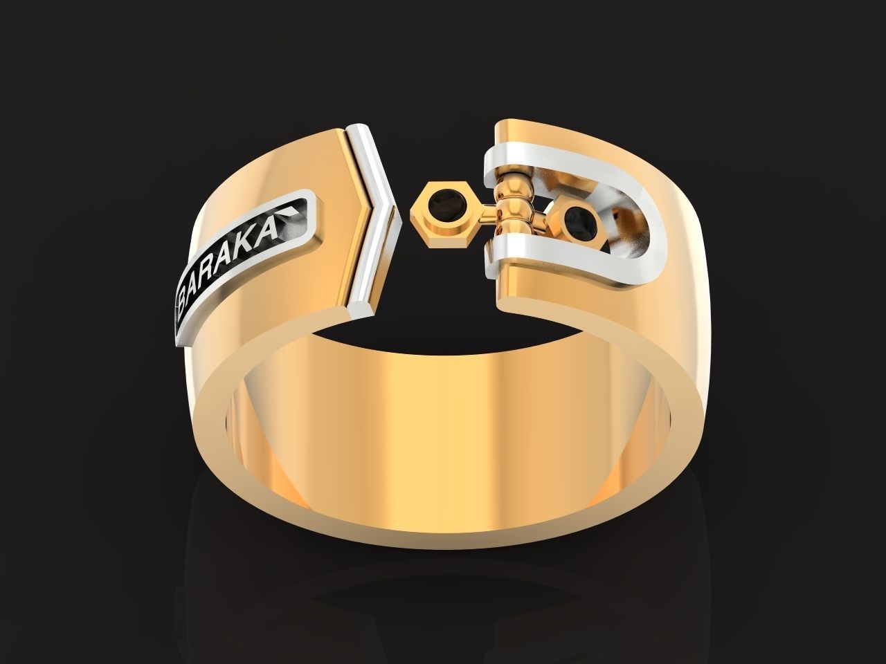 Man Ring Baraka 1259 3D print model_30