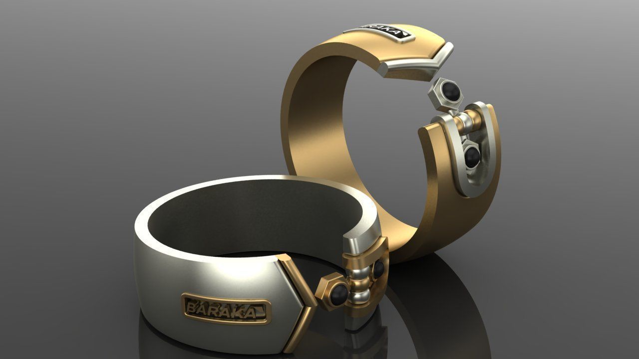 Man Ring Baraka 1259 3D print model_3