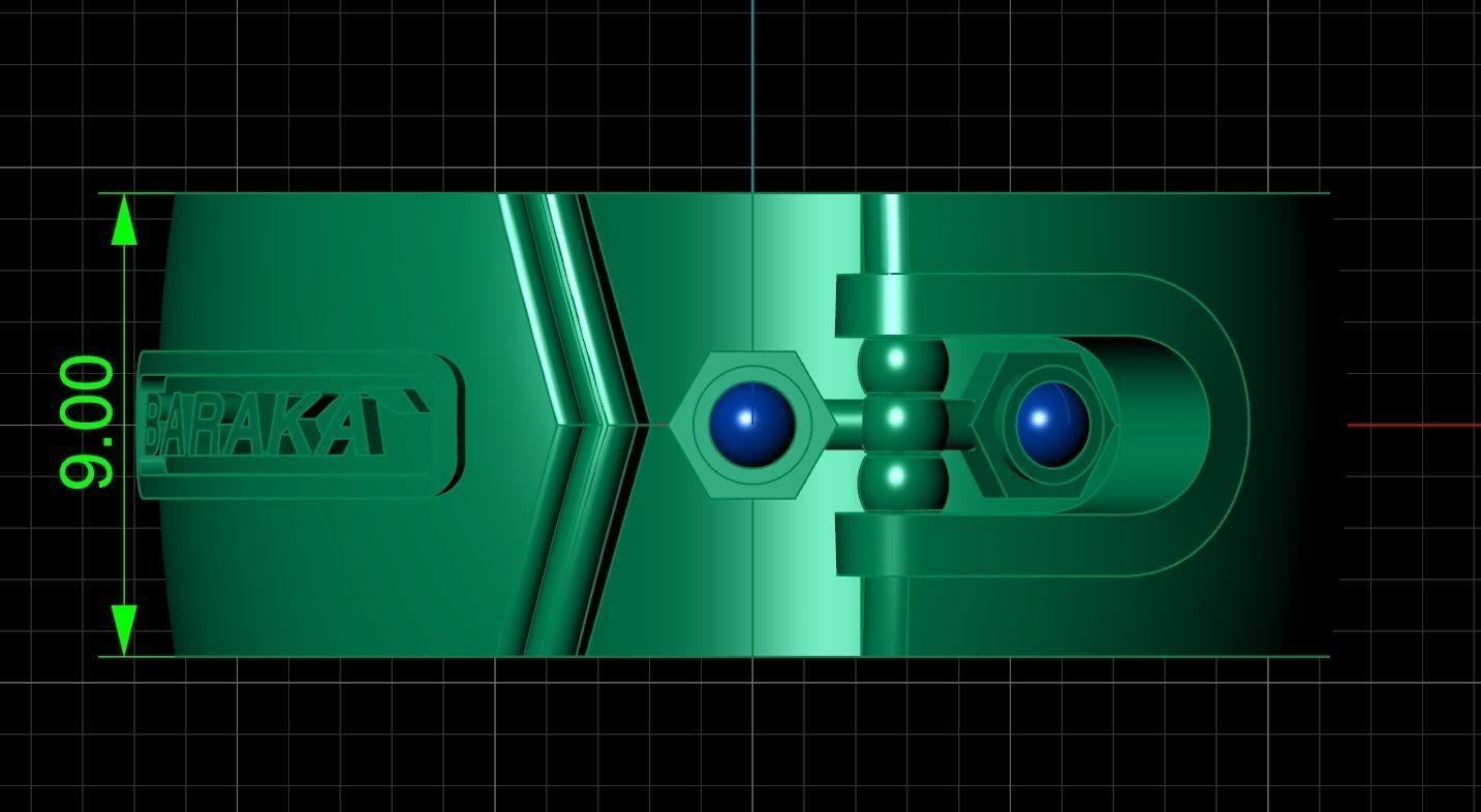 Man Ring Baraka 1259 3D print model_8