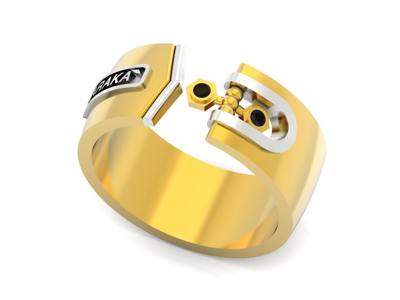 Man Ring Baraka 1259 3D print model_26