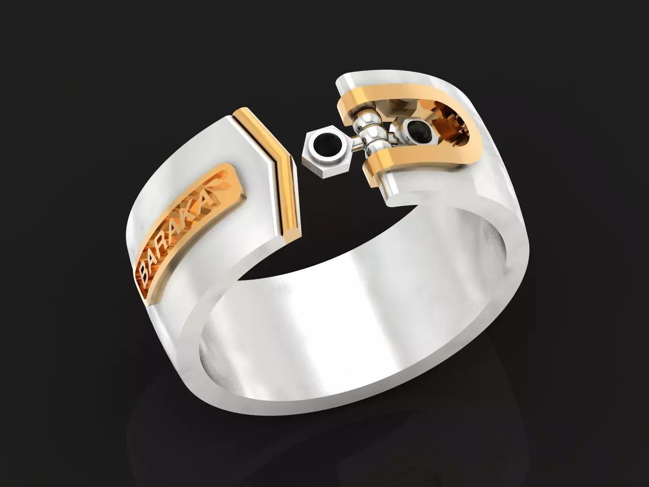 Man Ring Baraka 1259 3D print model_0