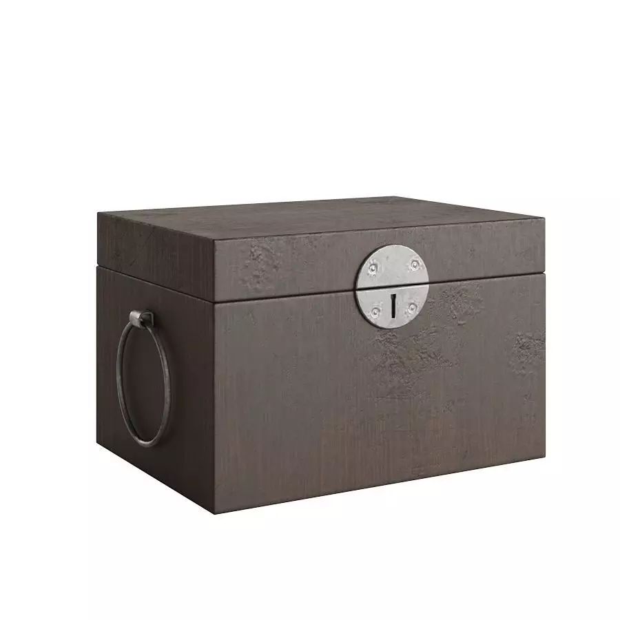 Old Wood Box Free 3D model