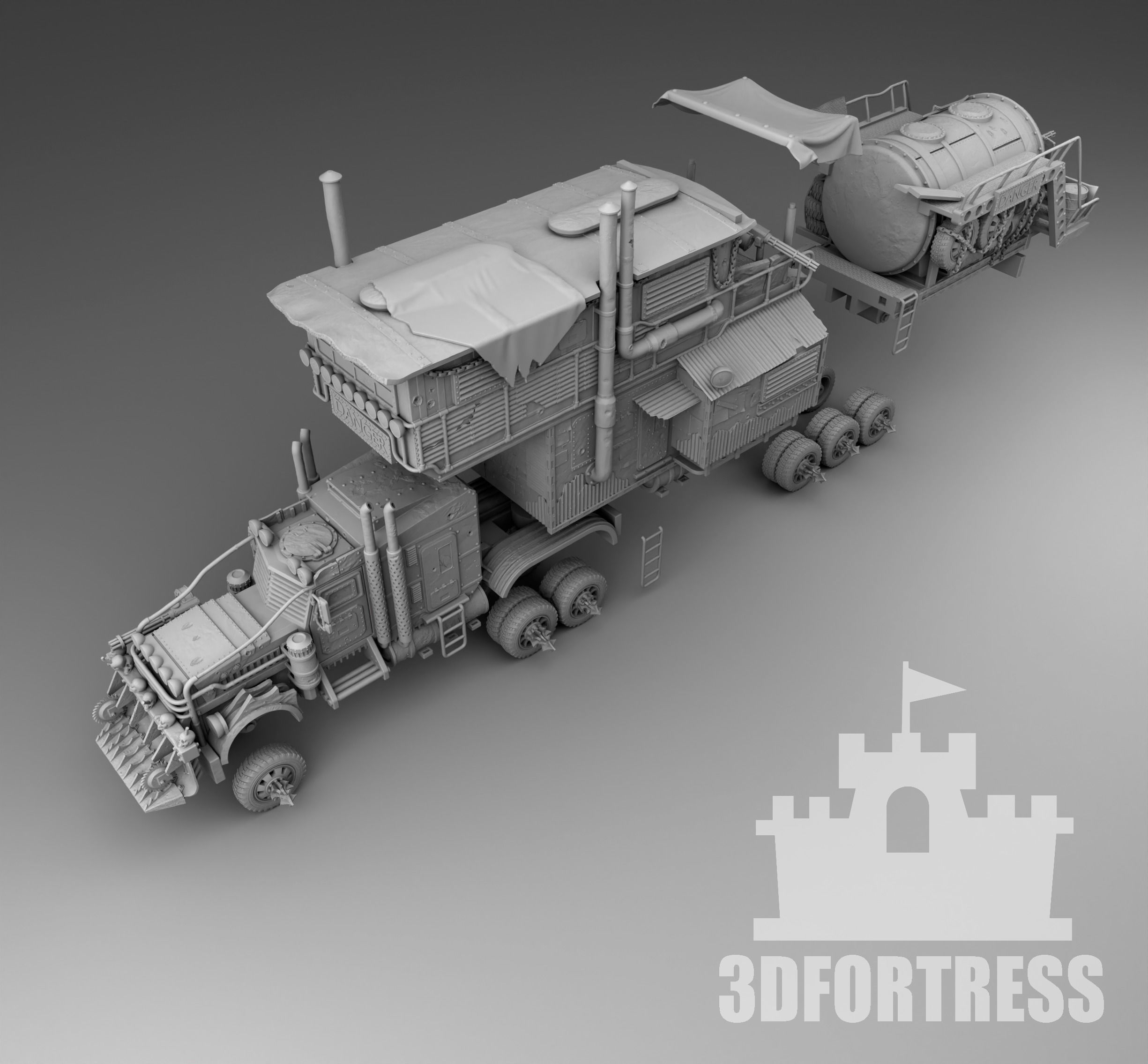 Truck survivors 3D print model_4