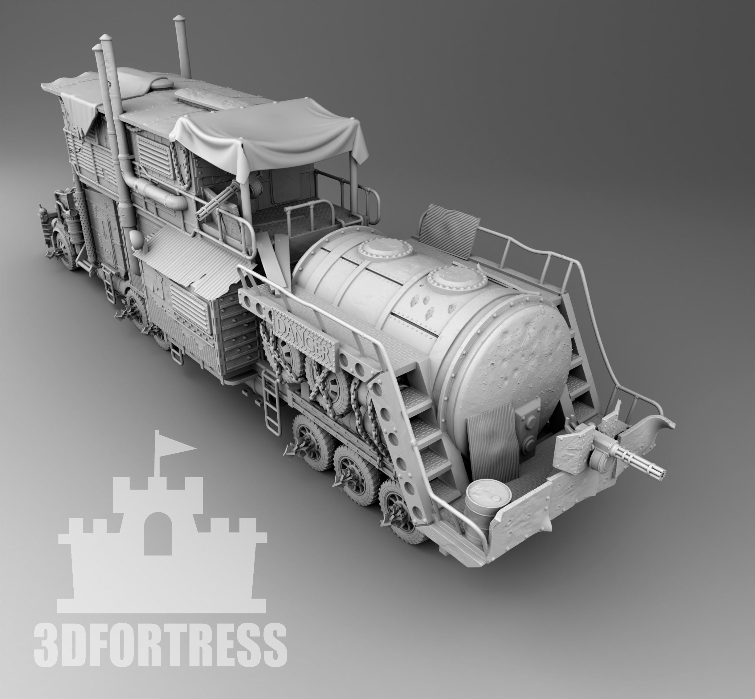 Truck survivors 3D print model_1