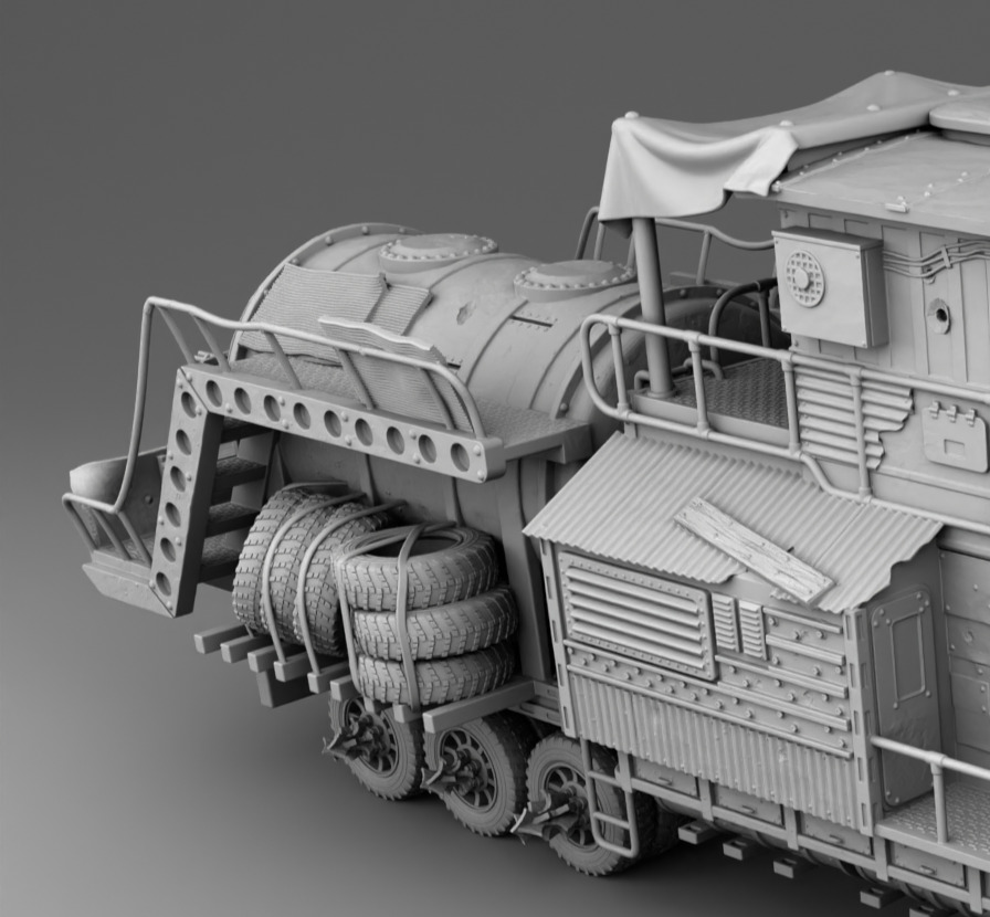Truck survivors 3D print model_14
