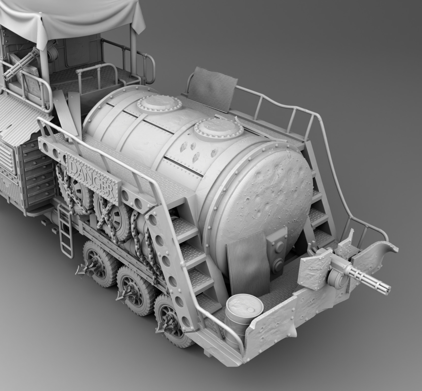 Truck survivors 3D print model_8