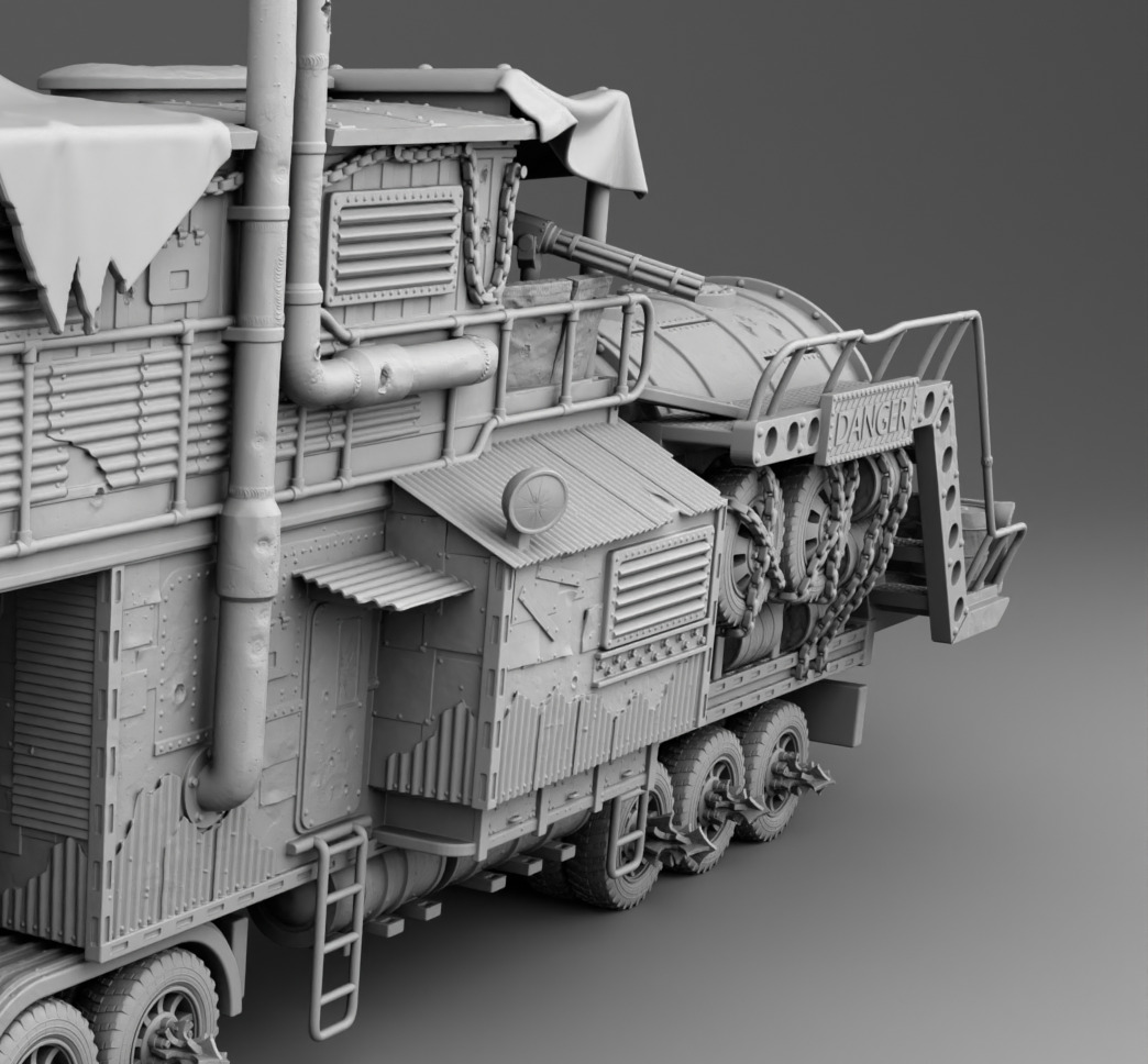 Truck survivors 3D print model_5