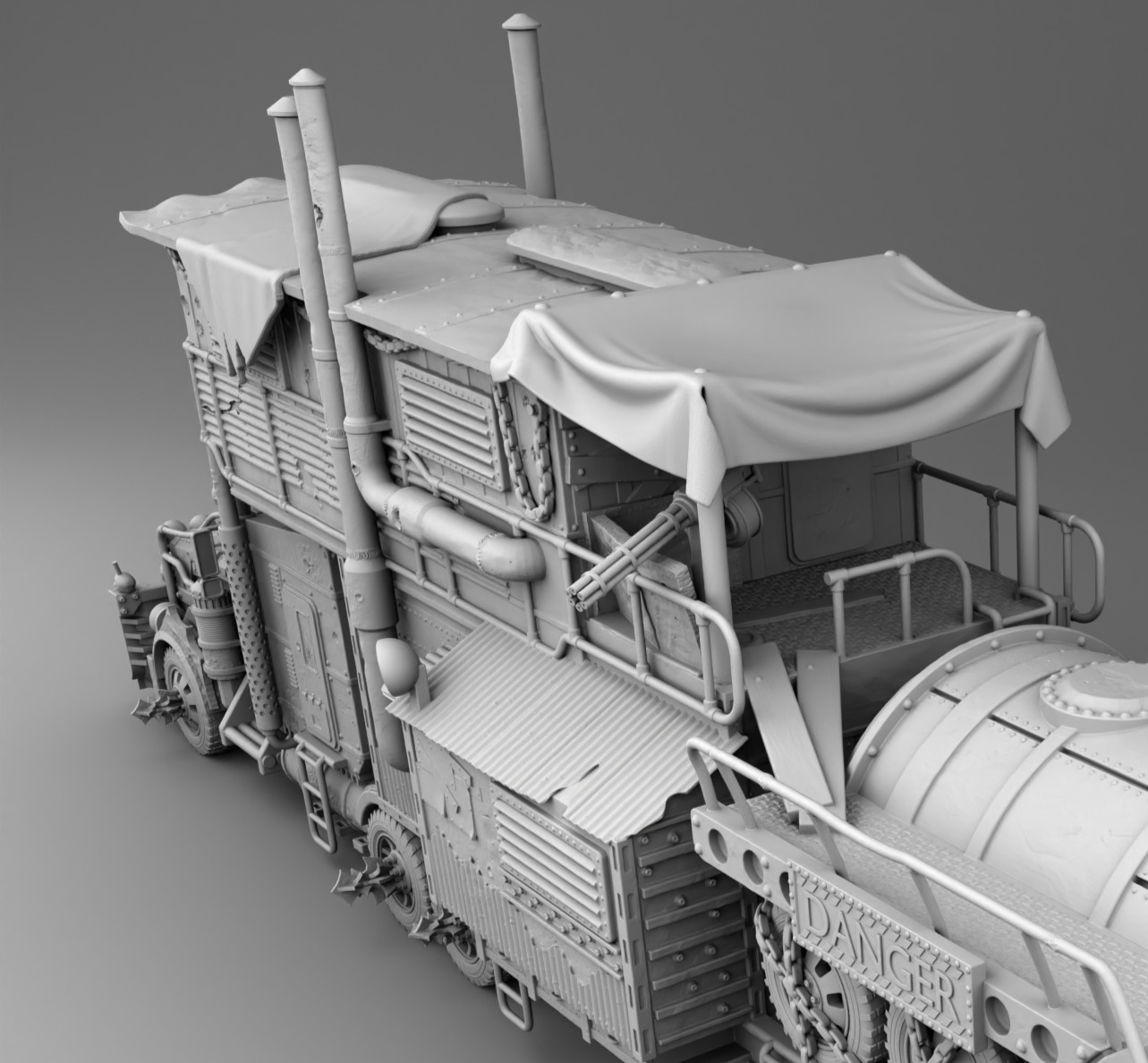 Truck survivors 3D print model_10