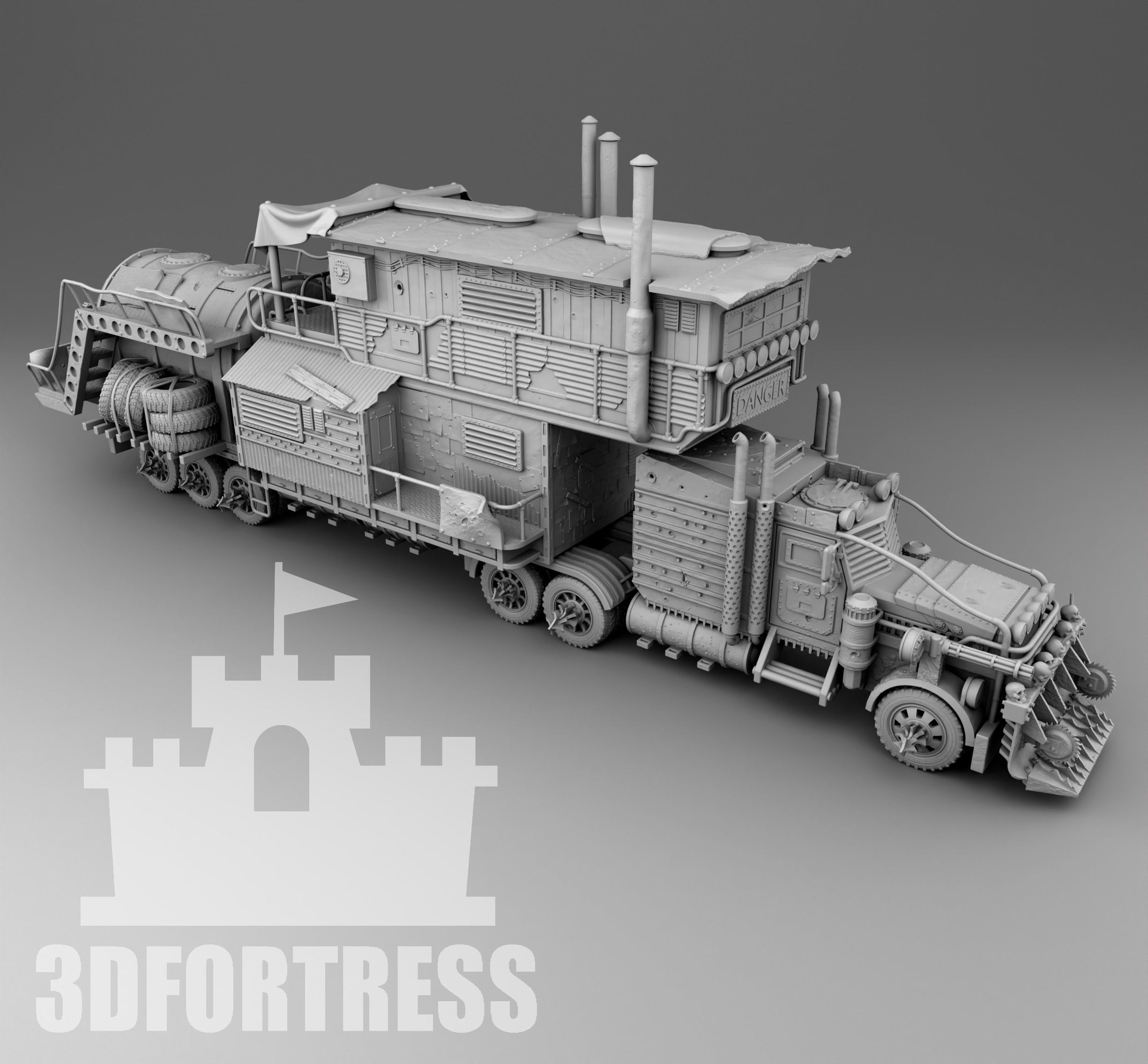 Truck survivors 3D print model_2
