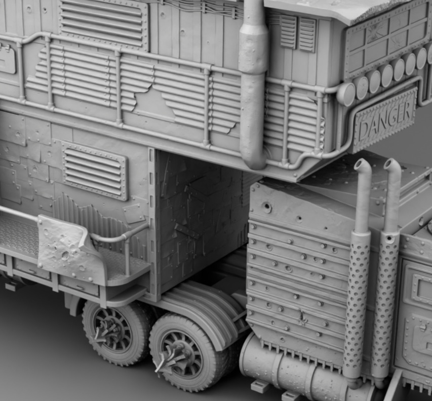 Truck survivors 3D print model_12