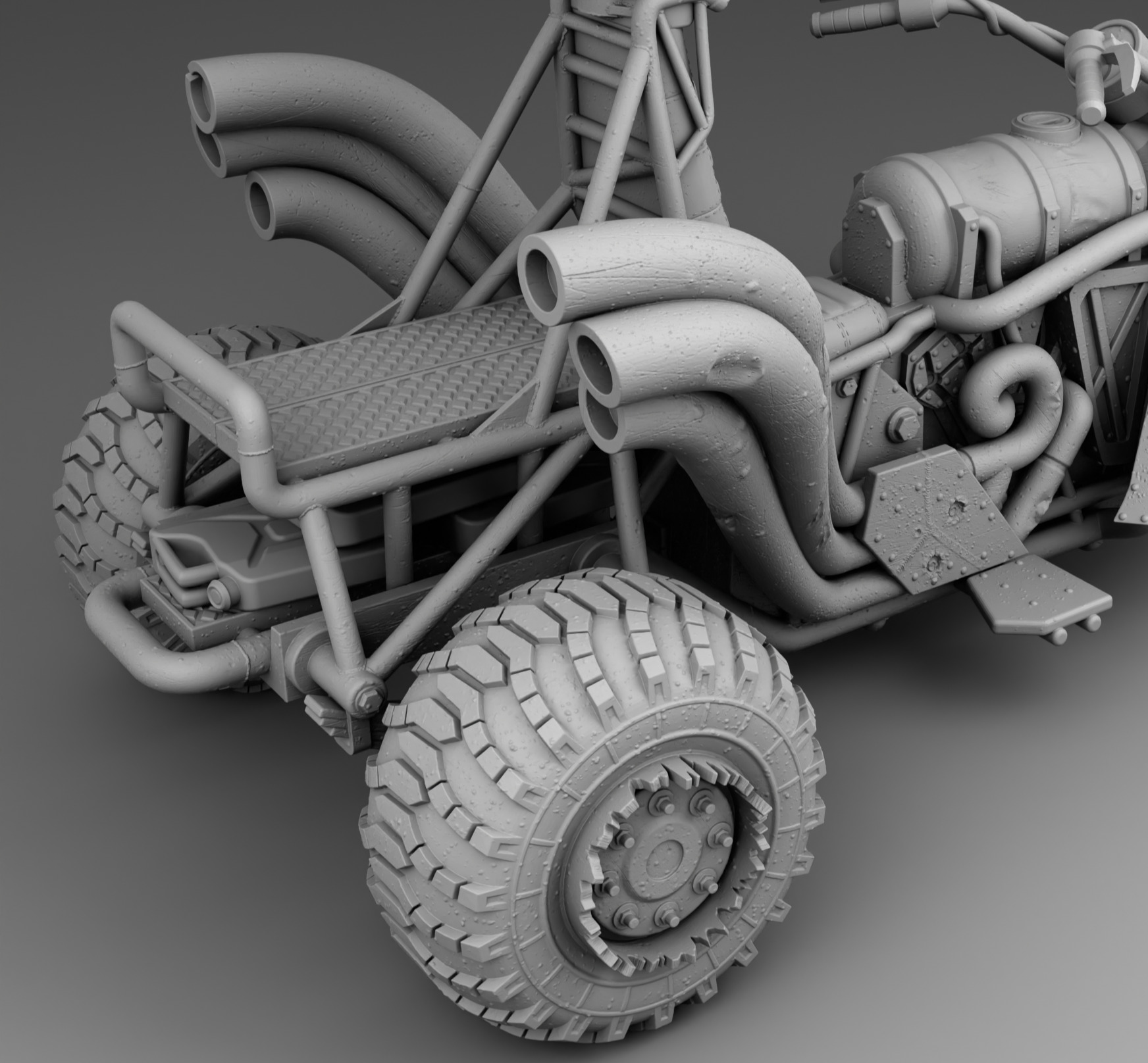 Tricke survivor 3D print model_10