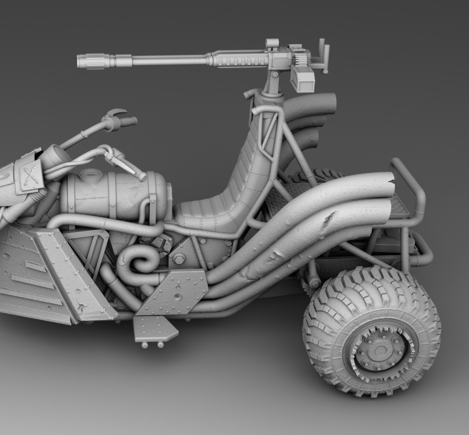 Tricke survivor 3D print model_5