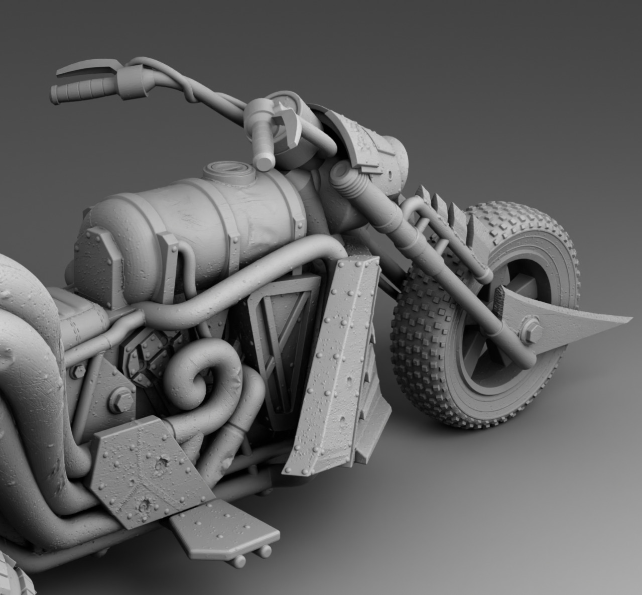 Tricke survivor 3D print model_8