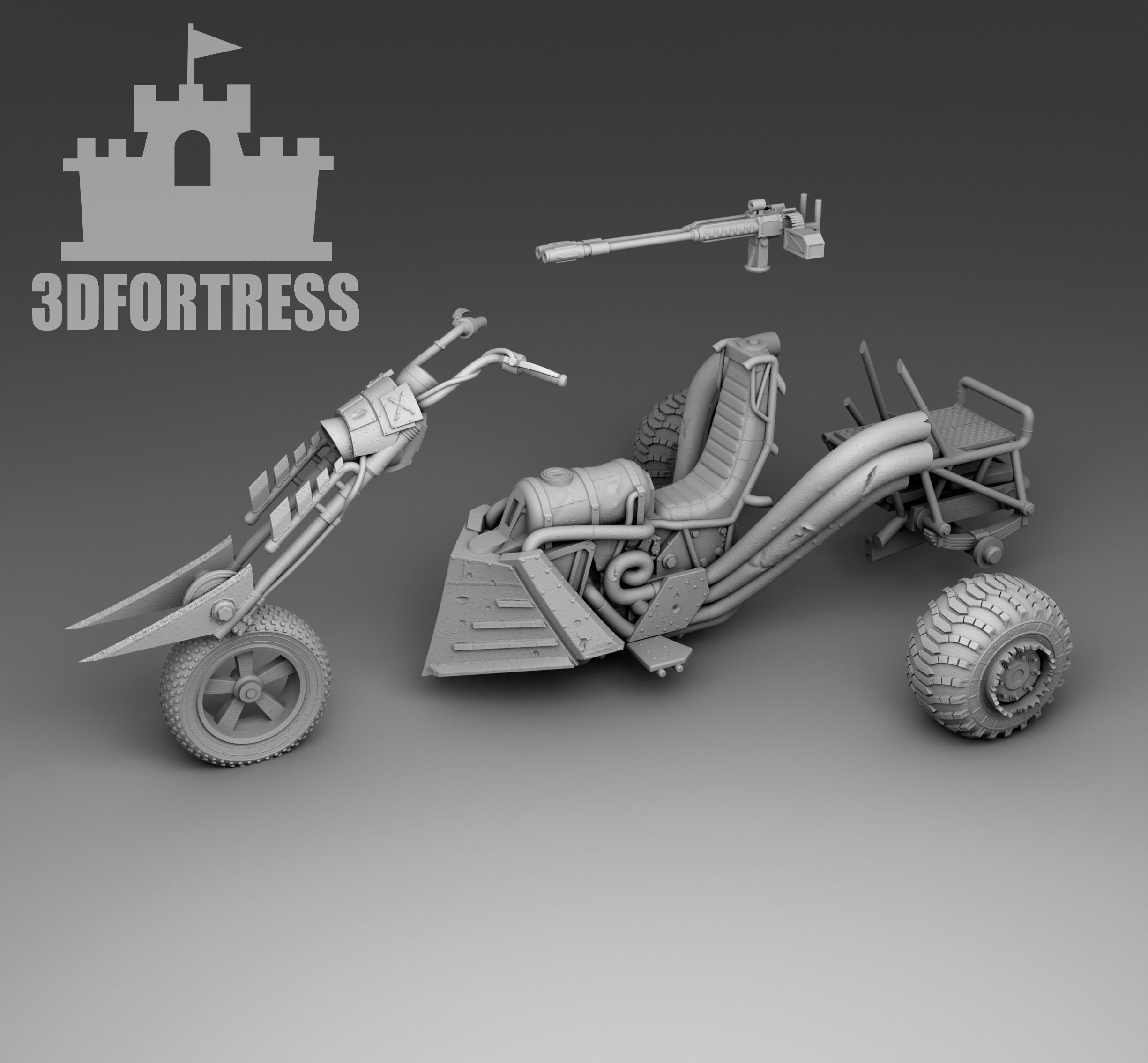 Tricke survivor 3D print model_2