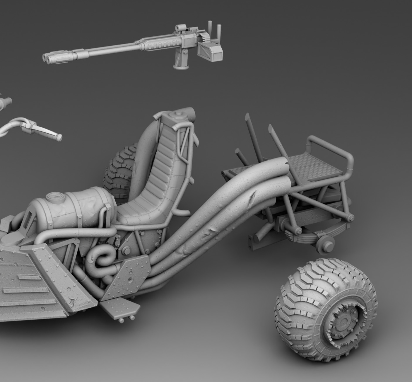 Tricke survivor 3D print model_7