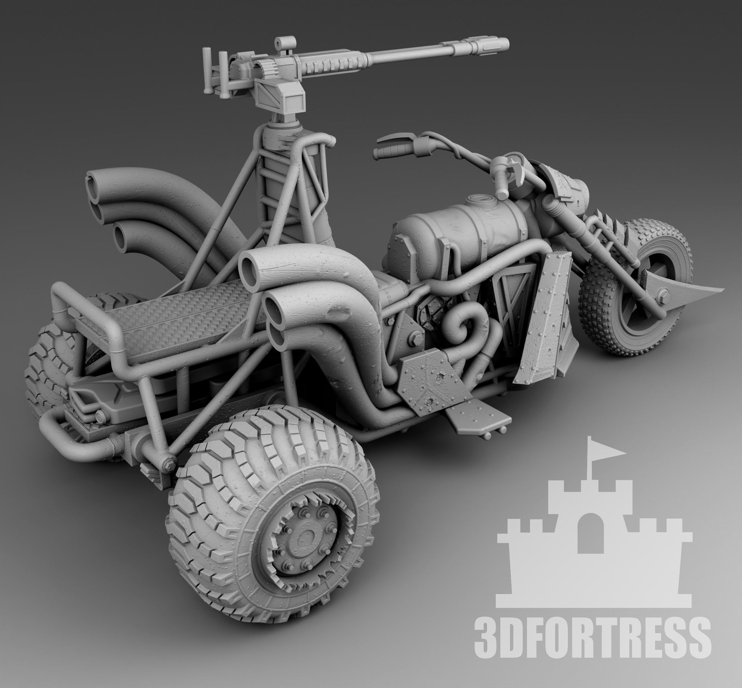 Tricke survivor 3D print model_3