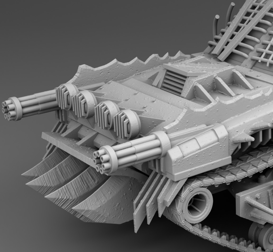 Tracked vehicle 3D print model_6