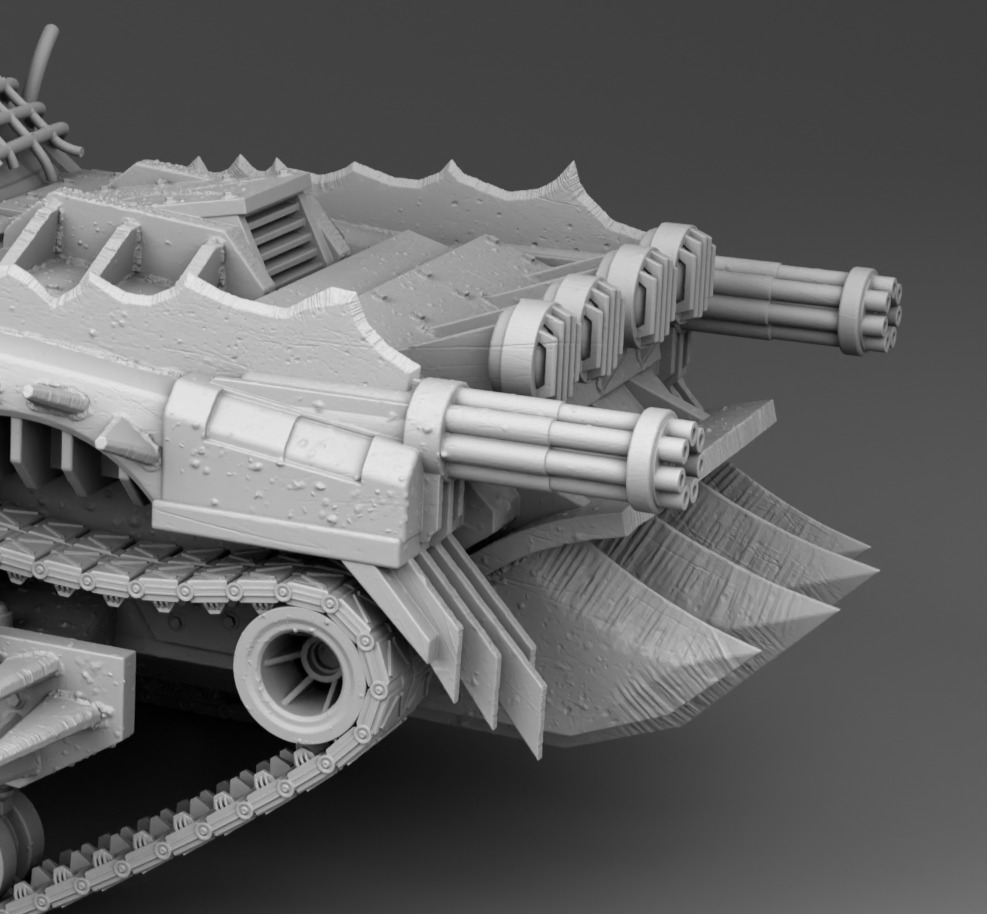 Tracked vehicle 3D print model_10