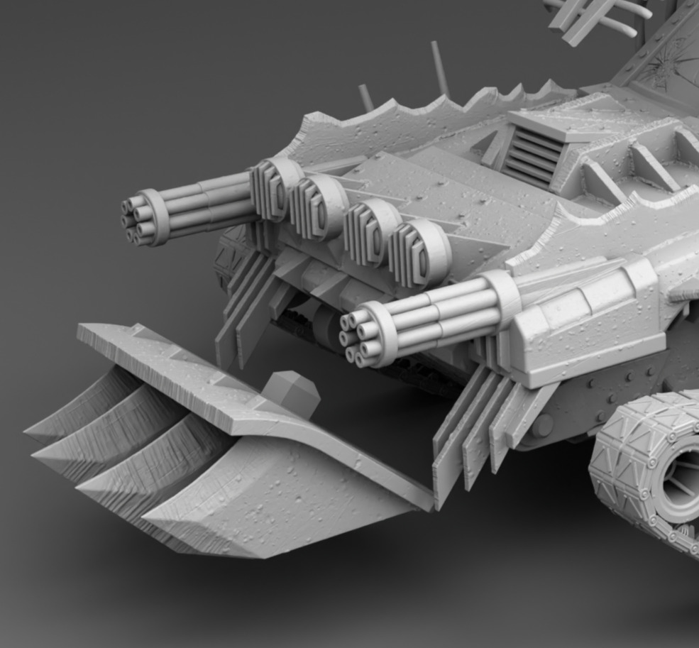 Tracked vehicle 3D print model_14