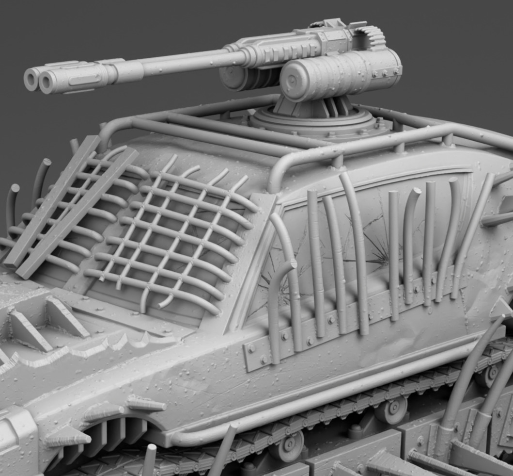 Tracked vehicle 3D print model_5