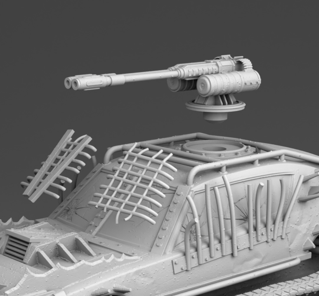 Tracked vehicle 3D print model_13