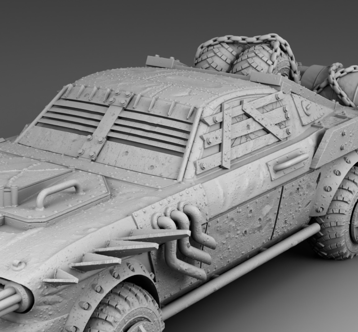 Tough guy 39s car 3D print model_5