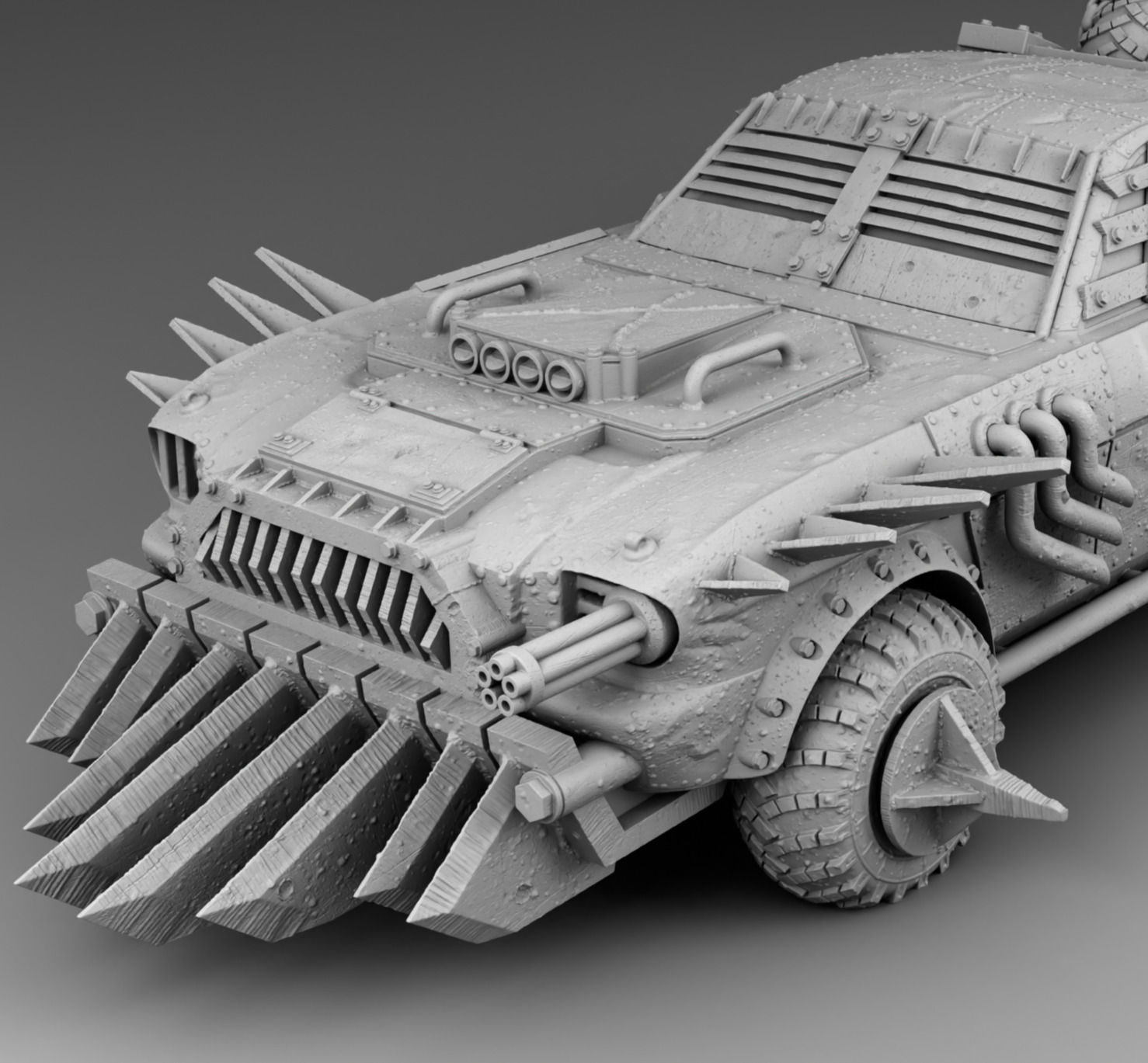 Tough guy 39s car 3D print model_6