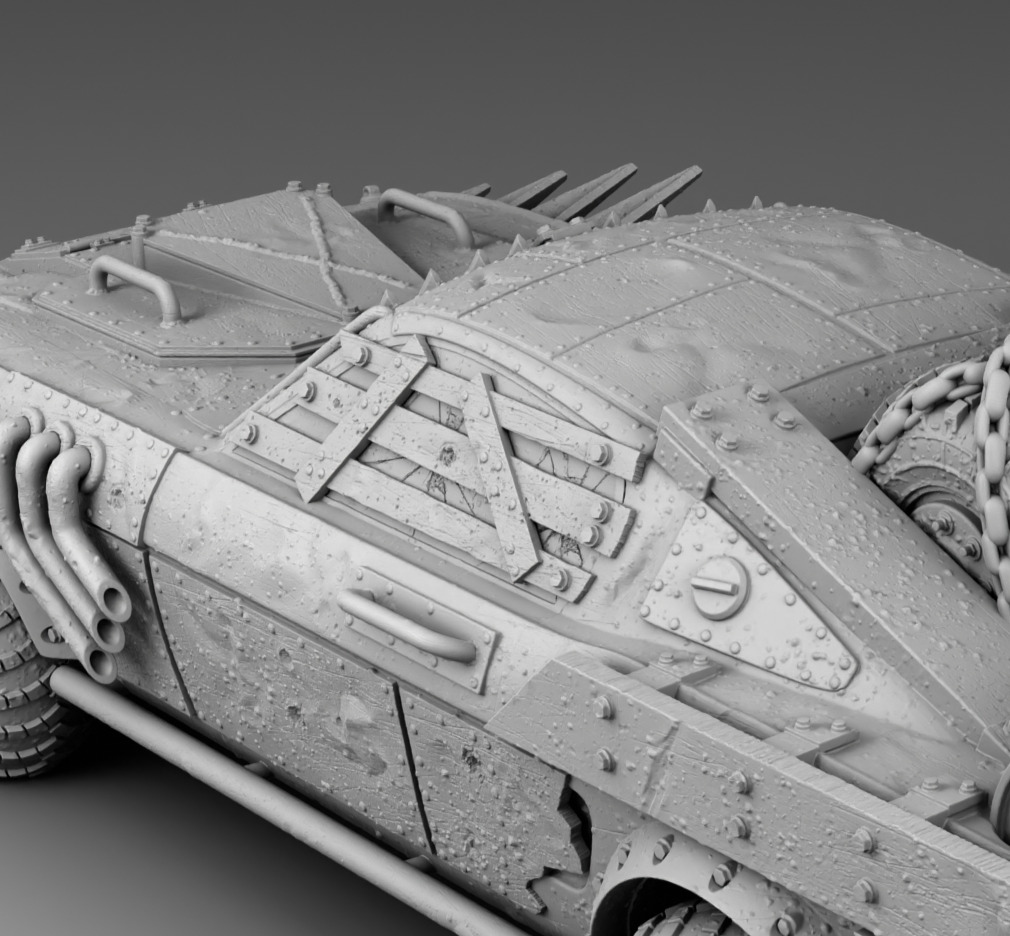 Tough guy 39s car 3D print model_9