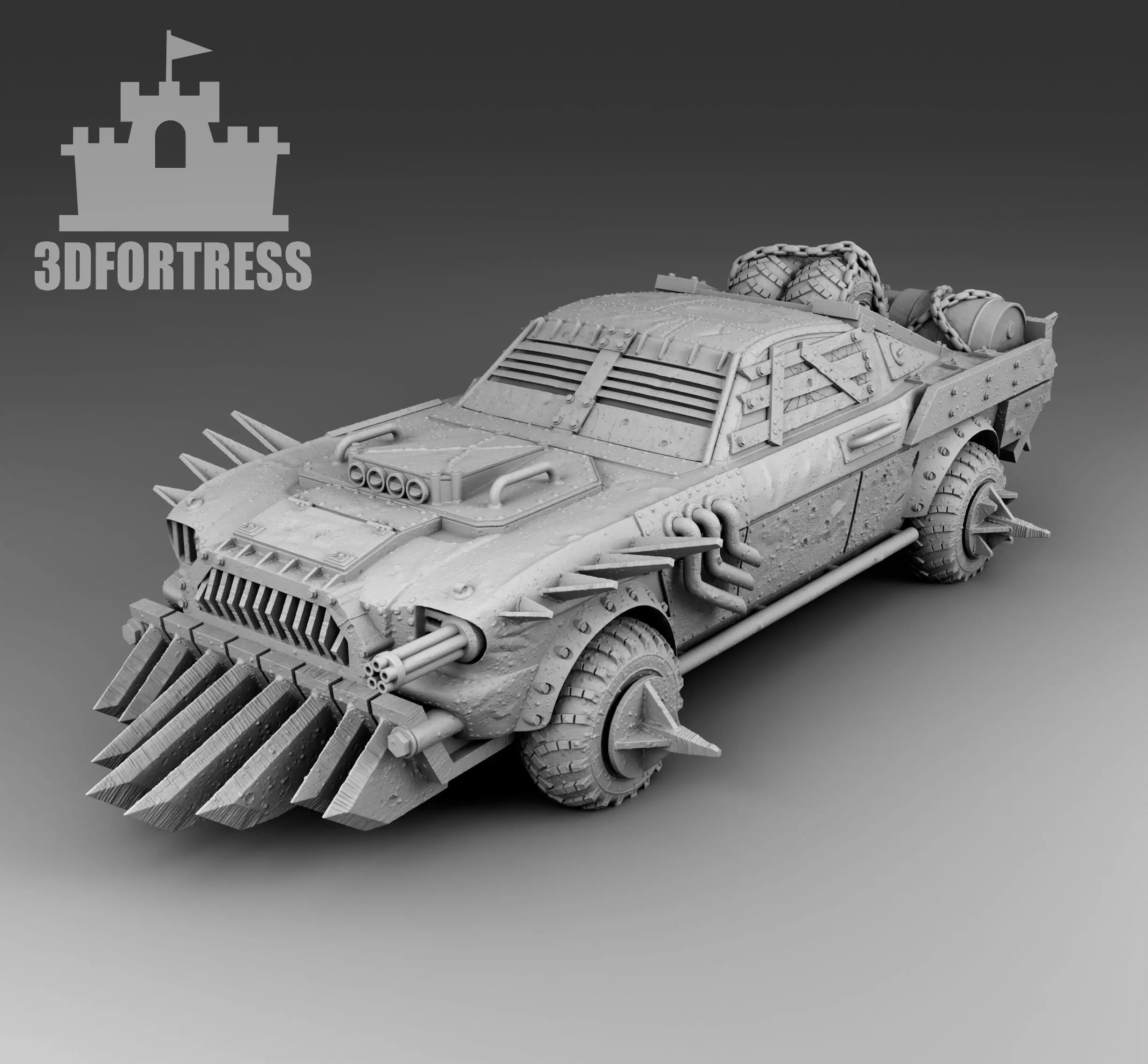 Tough guy 39s car 3D print model_0