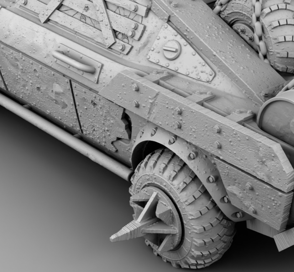 Tough guy 39s car 3D print model_8