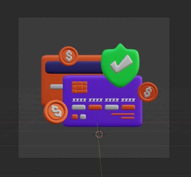 Payment Transaction 3d Illustration  Icon Pack 3D model_68
