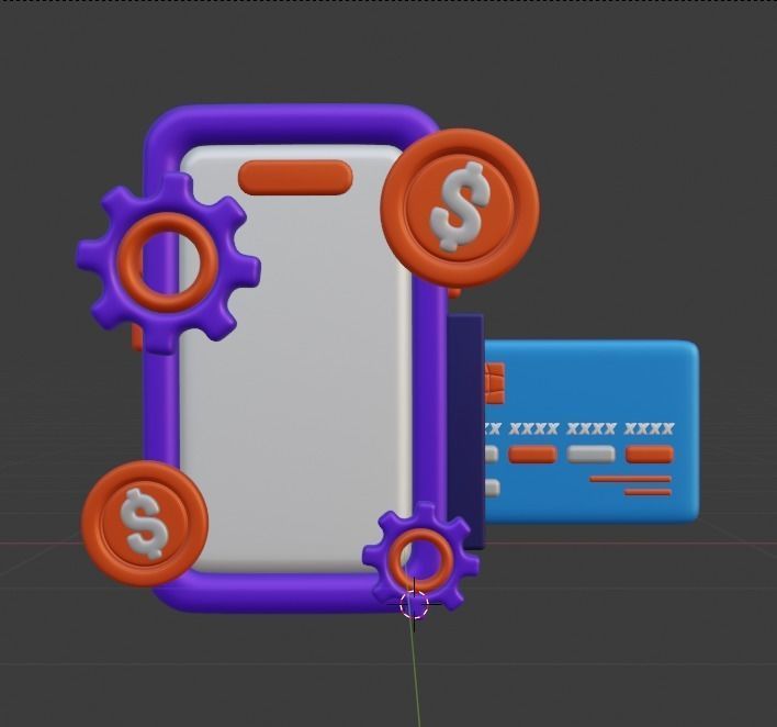 Payment Transaction 3d Illustration  Icon Pack 3D model_59