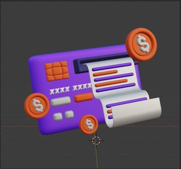 Payment Transaction 3d Illustration  Icon Pack 3D model_54