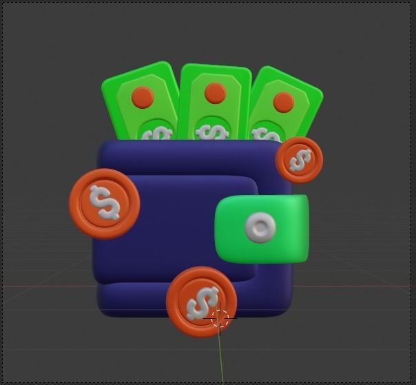 Payment Transaction 3d Illustration  Icon Pack 3D model_71