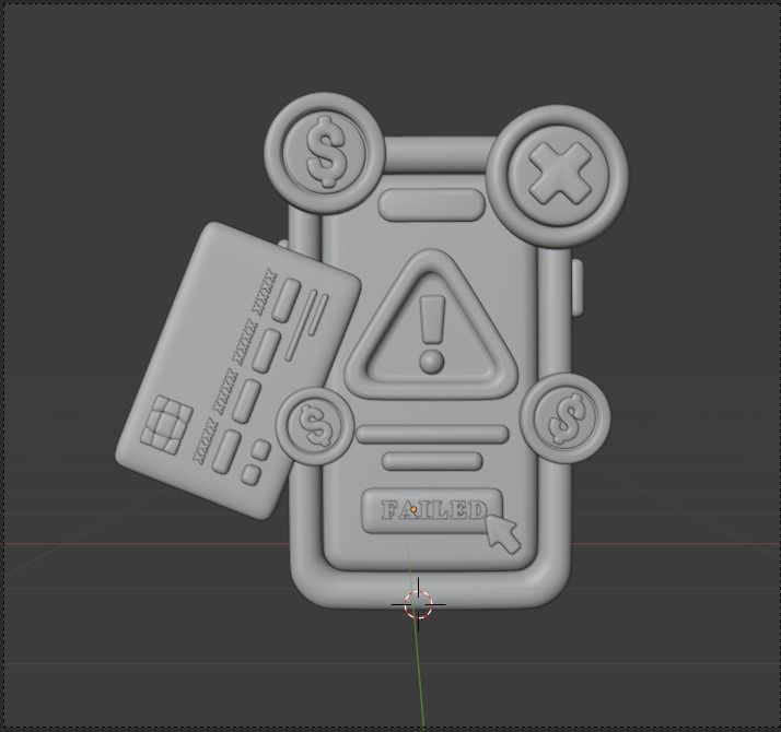 Payment Transaction 3d Illustration  Icon Pack 3D model_65