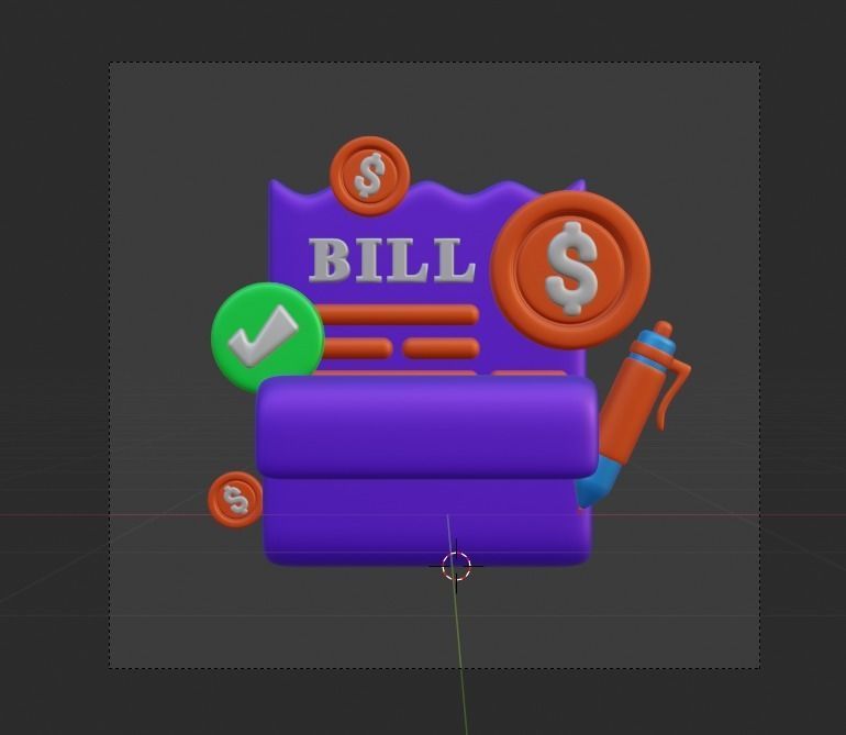 Payment Transaction 3d Illustration  Icon Pack 3D model_18